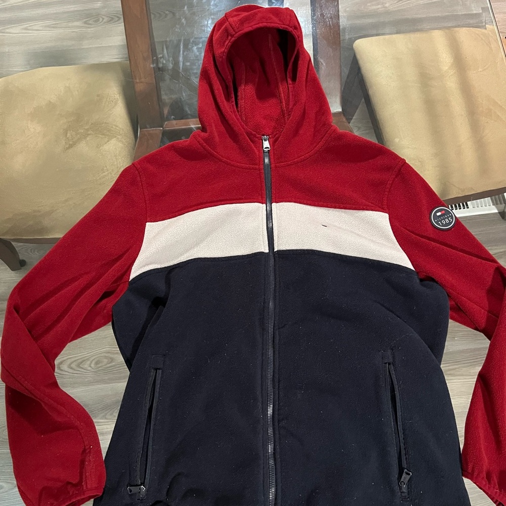 Tommy Hilfiger Red and Black Performance Jacket